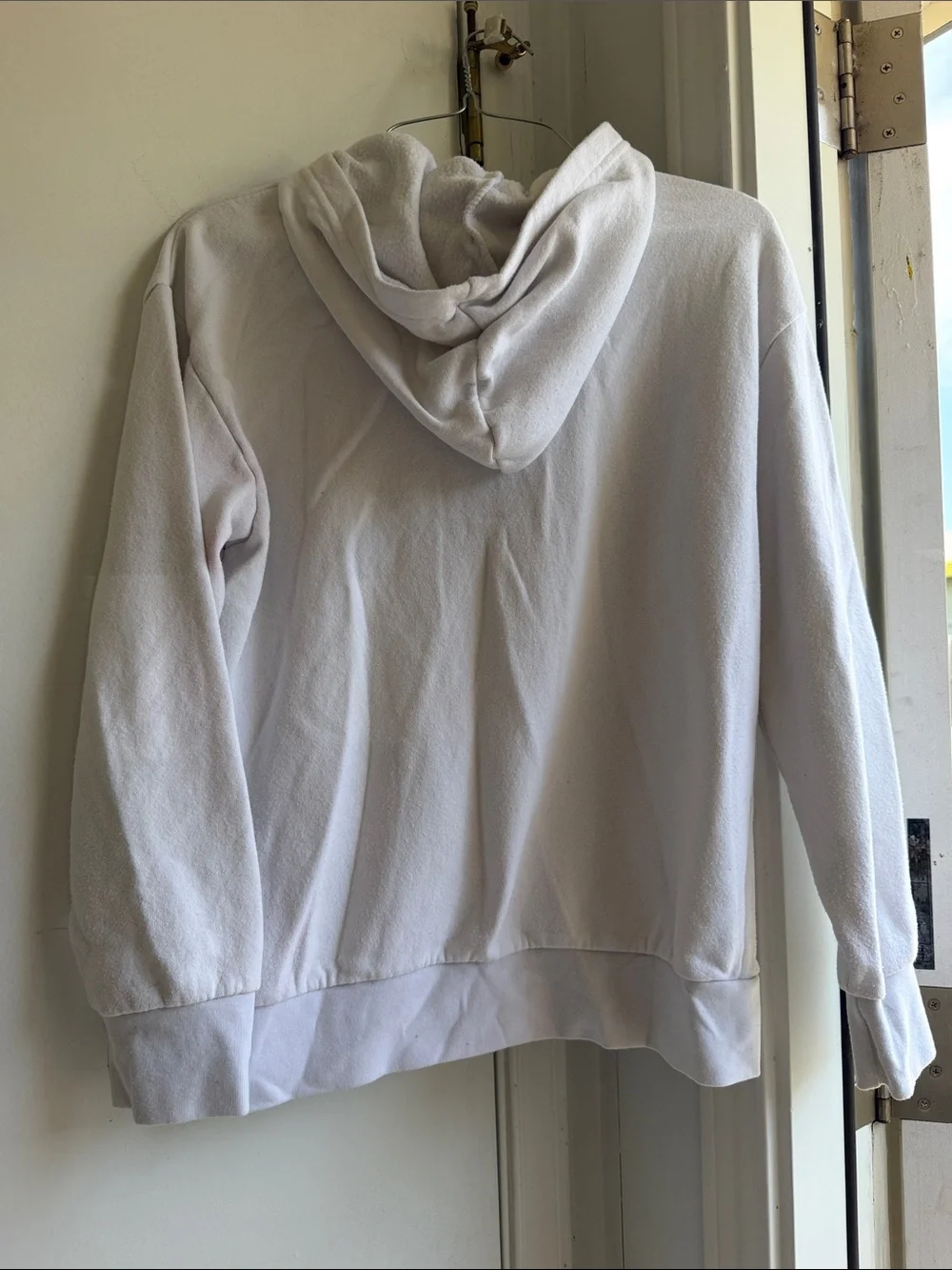 Old Navy White Hoodie with Colorful Cartoon Bowser Graphic